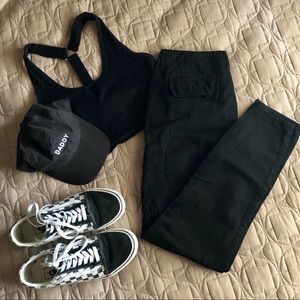 Forever 21 Black Cargo Pants